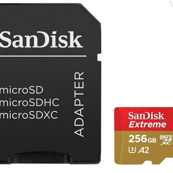 SanDisk Extreme 256GB microSDXC UHS-I Memory Card + Adapter - BRAND NEW! - Picture 2 of 6